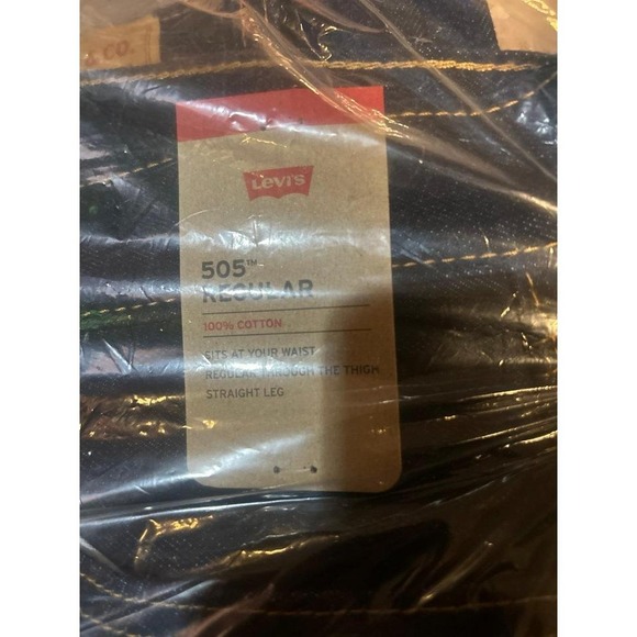 Levi's 505 regular blue jeans 36x34 - Picture 3 of 3